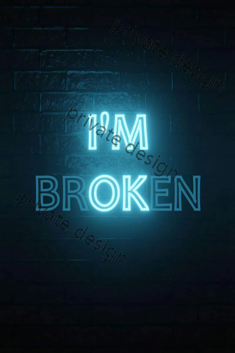 

Декоративная Эстетическая винтажная металлическая вывеска Im Broken Room, жестяная вывеска, неоновая вывеска для творчества, клуба, мужской пеще...