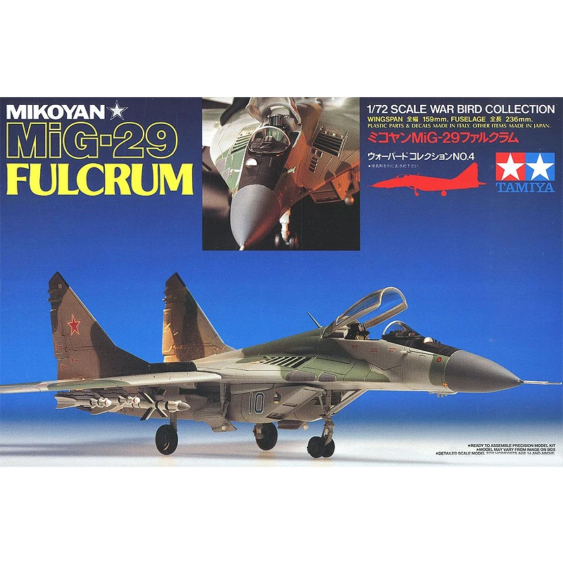 

Assembled Model 1/72 Soviet MiG-29 Fighter 60704