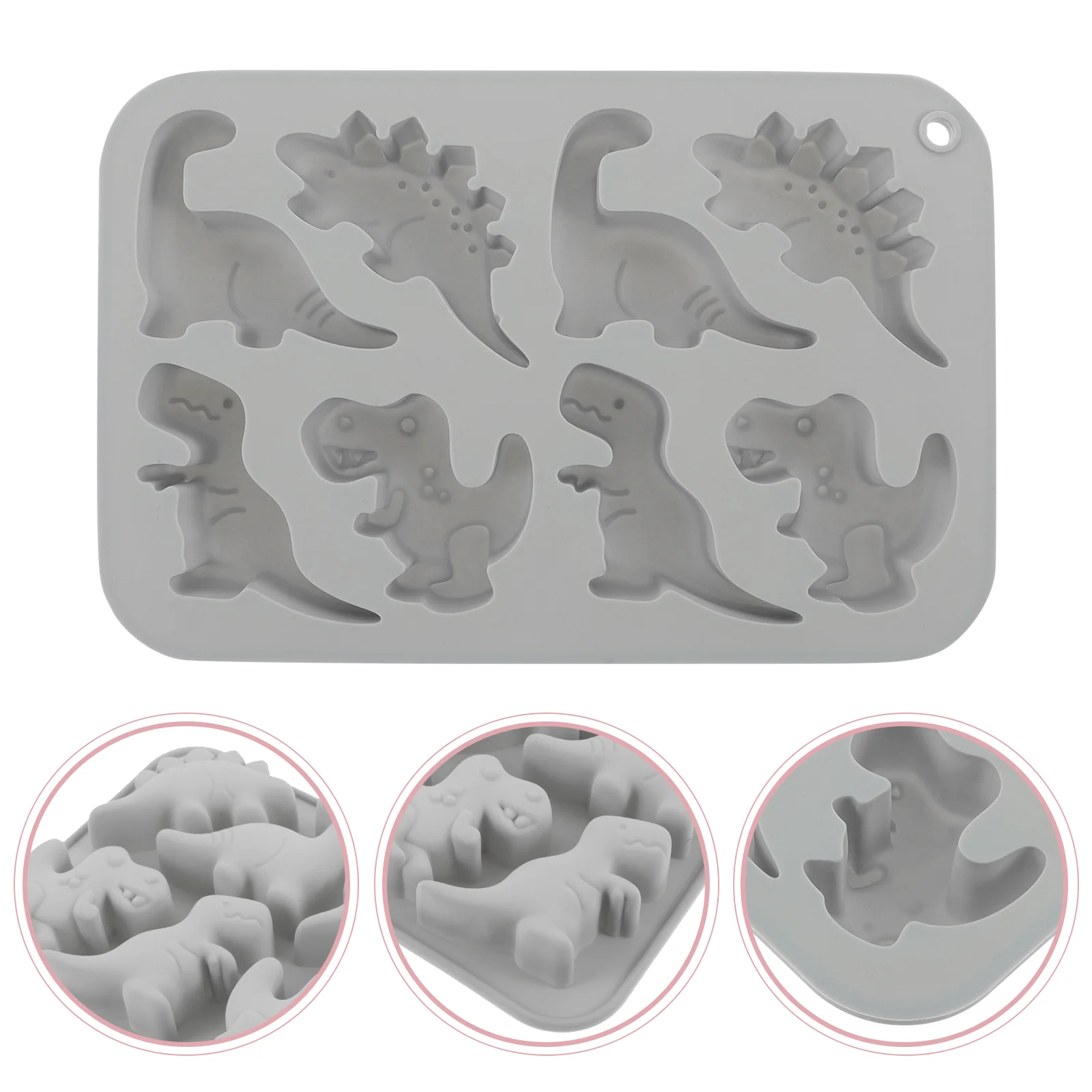 

Silicone Cake Mold Dinosaur Non-stick Candy Chocolate Molds Cute Pudding Making