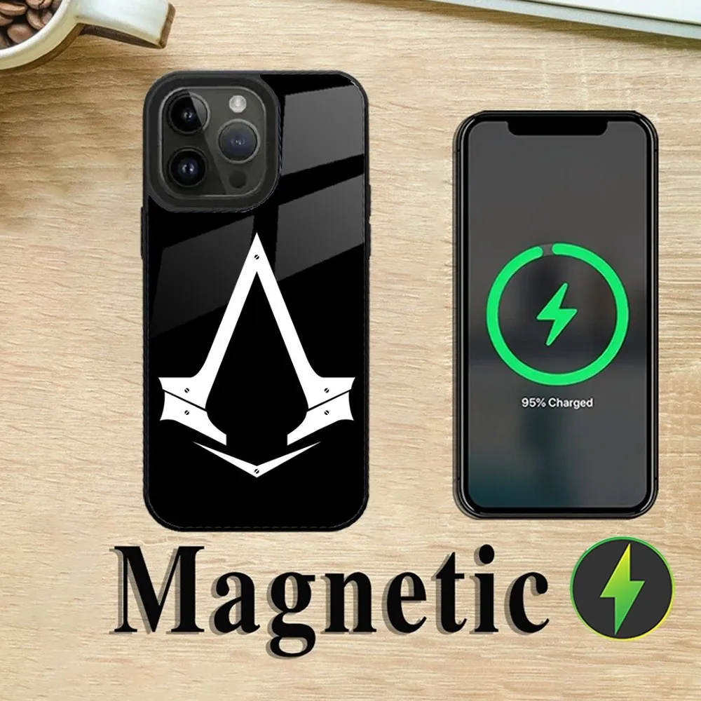 A-Assassins Game C-Creed чехол для телефона iPhone 15 14 13 12 11 Plus Pro Max Mini Magsafe Магнитная