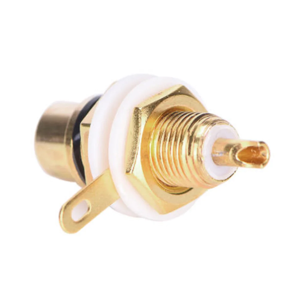 

New 10 Pieces RCA Female Jack Socket Red Black Chassis Panel Mount Connector High Quality Durable