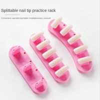 reusable nail holder practice display stand removable fixed base manicure holder practice rack sets diy nail art tool
