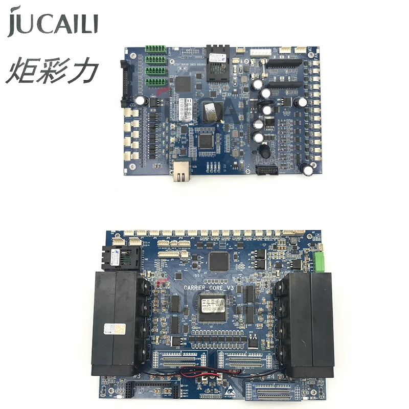 Фото Комплект плат Jucaili Senyang для EPS XP600/TX800, плата каретки с 3 головками, основная плата для УФ-планшетного принтера Audley. №1