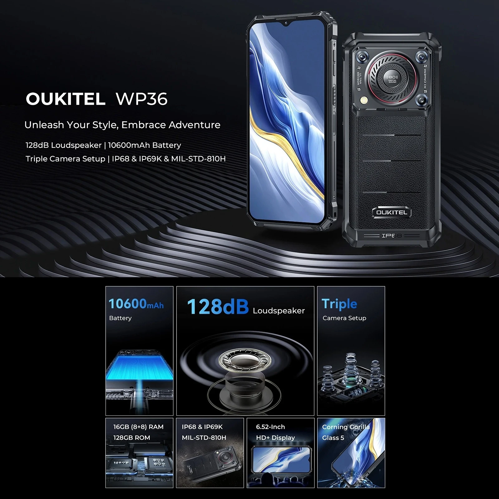 Смартфон Oukitel WP36 8/128ГБ global