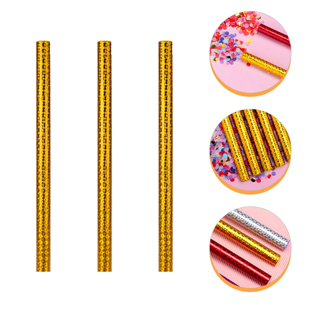 

3pcs Manual Confetti Cannons Handheld Confetti Sticks for Wedding Birthday