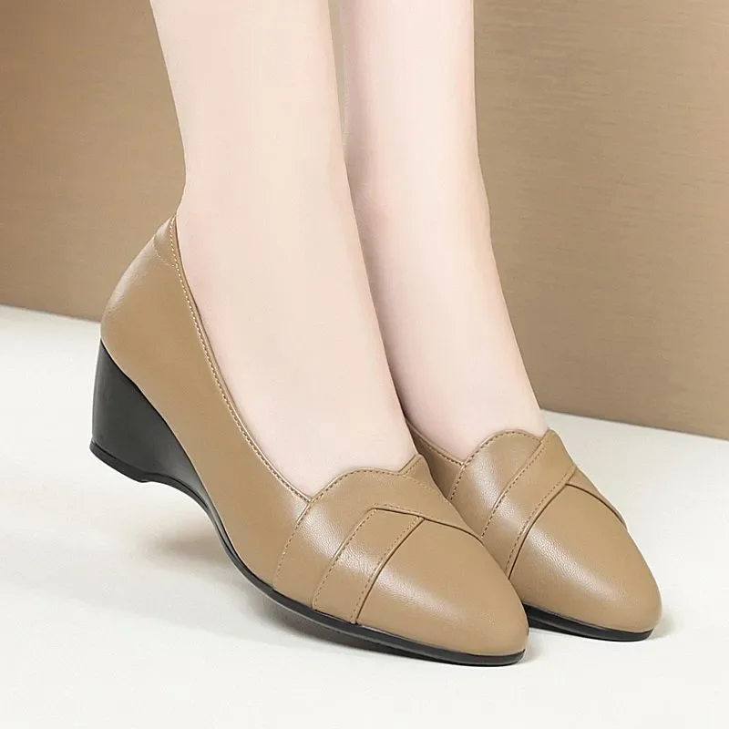 Zapatos de mujer женские модные милые легкие туфли на танкетке повседневные