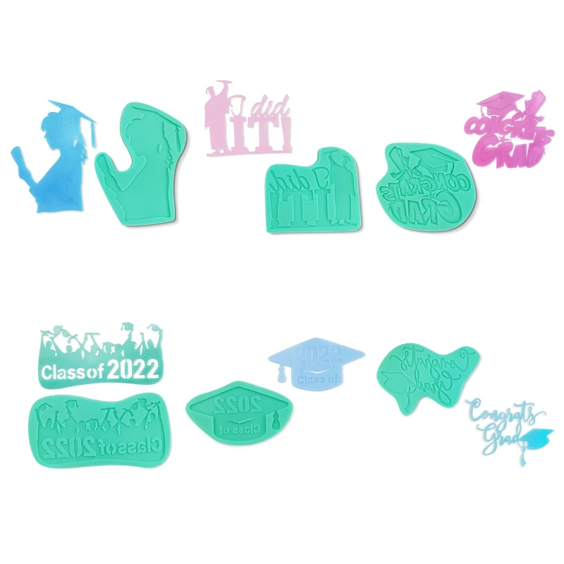 

Graduation Bachelor Hat Silicone Mold Fondant Cake Decorating Mould Sugarcraft Chocolate Baking Tools for Cakes Gumpaste