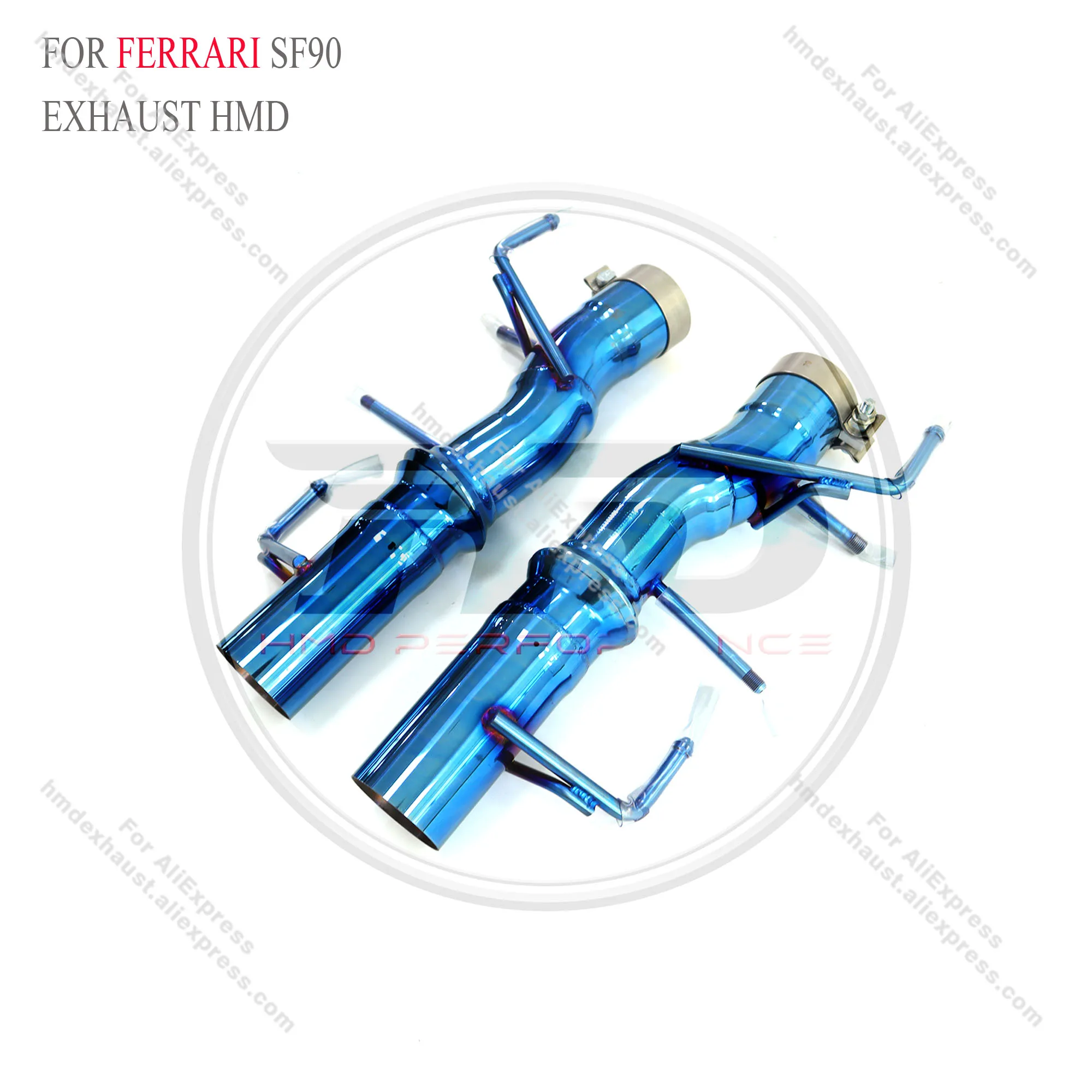 Выхлопная система HMD из нержавеющей стали для Ferrari SF90 2019 + без клапанов