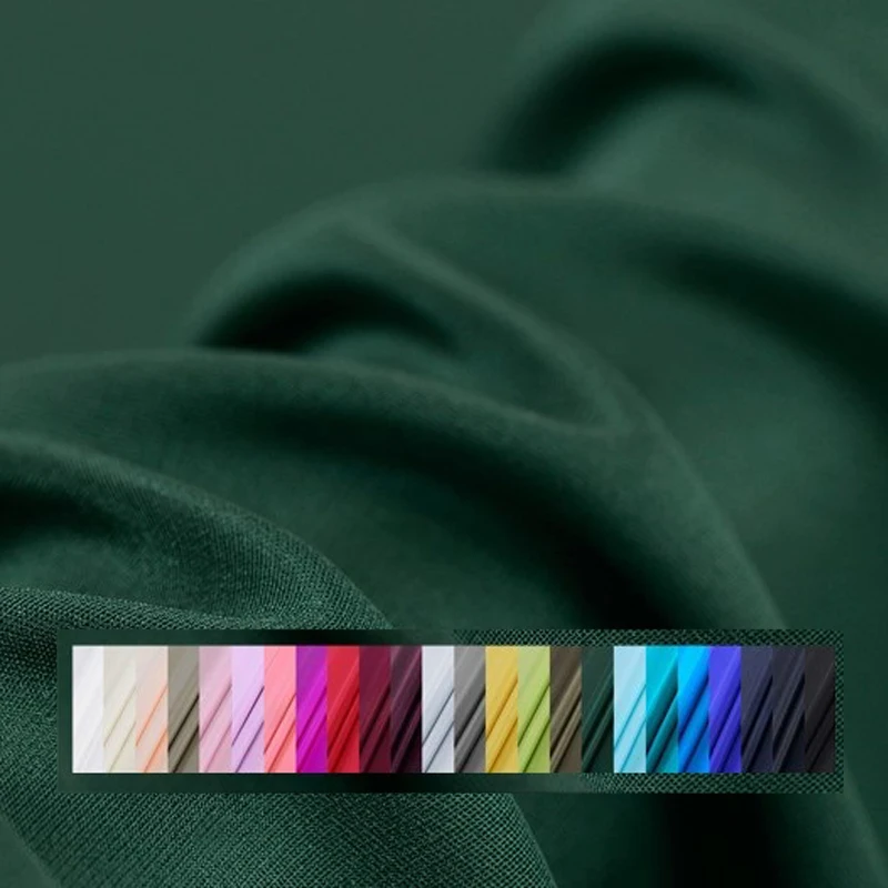 Однотонная красно-зеленая Тяжелая шелковая крепированная ткань 114 см в ширину 30 мм для летнего платья с цветочным принтом, брюк, костюм G069