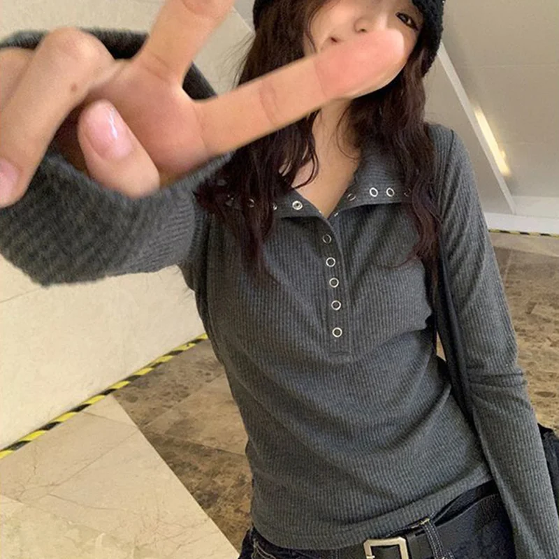 

Женский трикотажный свитер на пуговицах, с длинным рукавом