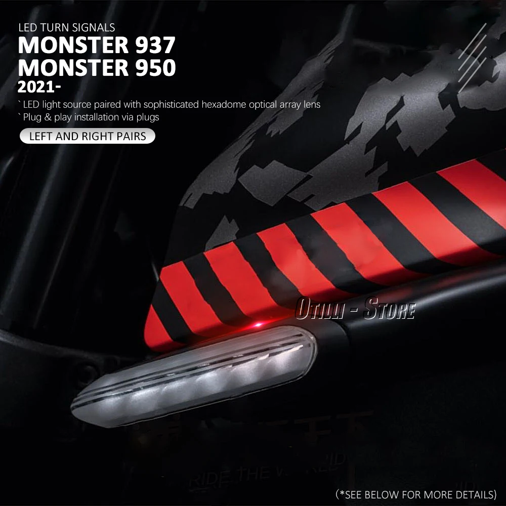 Светодиодный указатель поворота для мотоцикла дневной и ночной индикатор Ducati