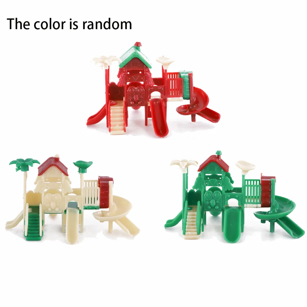 Масштаб 1/150-75 Миниатюрная модель горки для парка детская площадка материалы