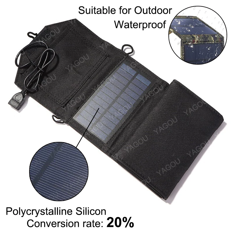 NEW 120W Folding Solar Charger USB 5V Plate Panel Portable Cells Battery Charging for Outdoor Phone Power Bank Camp Hiking |