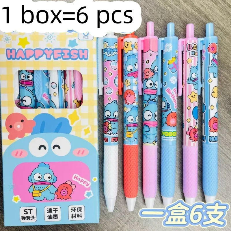 Фото 60 шт./лот Sanrio Hangyodon Press гелевая ручка милые 0,5 мм черные чернила ручки для подписи рекламный подарок офисные школьные принадлежности №3