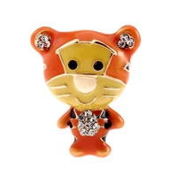 personality cartoon creative little tiger modeling pin send to a friend badges womens stylish brooches gift popular accessories