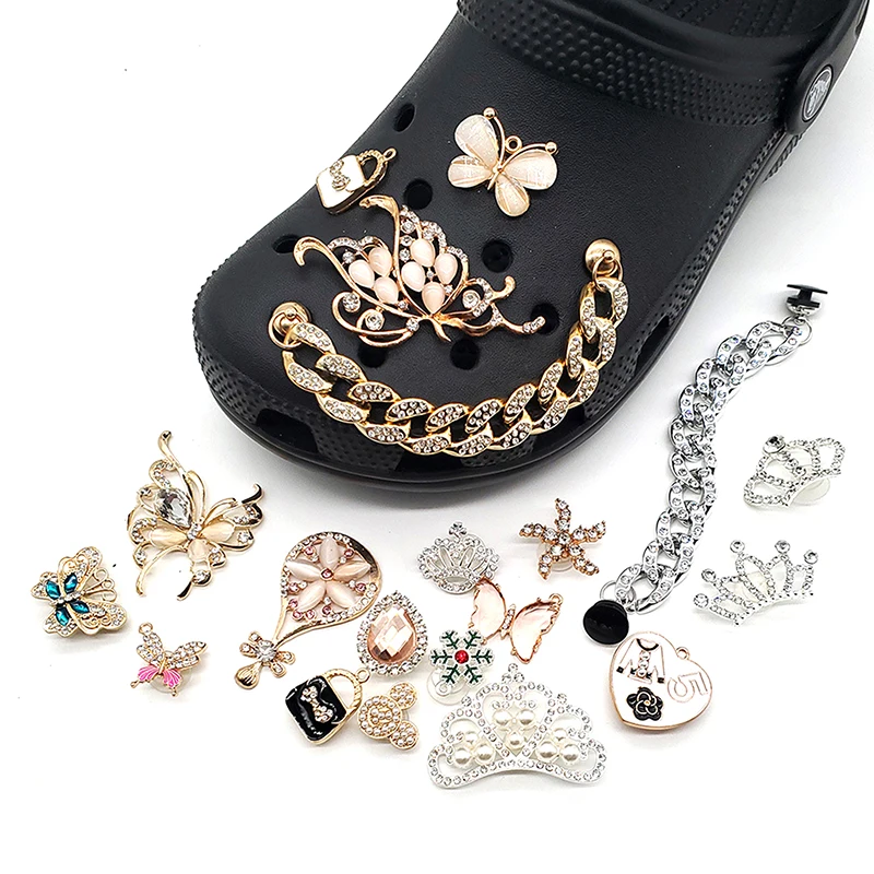 

Croc Charms Accessories Bling Rhinestone Girl Gift For Clog Shoe Decoration
