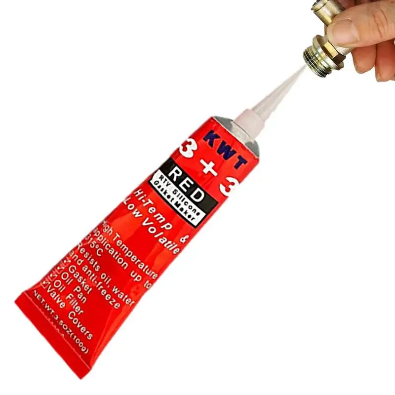 

Silicone Gasket Sealant Red RTV Engine Sealing Glue 100g High Strength Waterproof Sealing For Automotive Motorbike Machine
