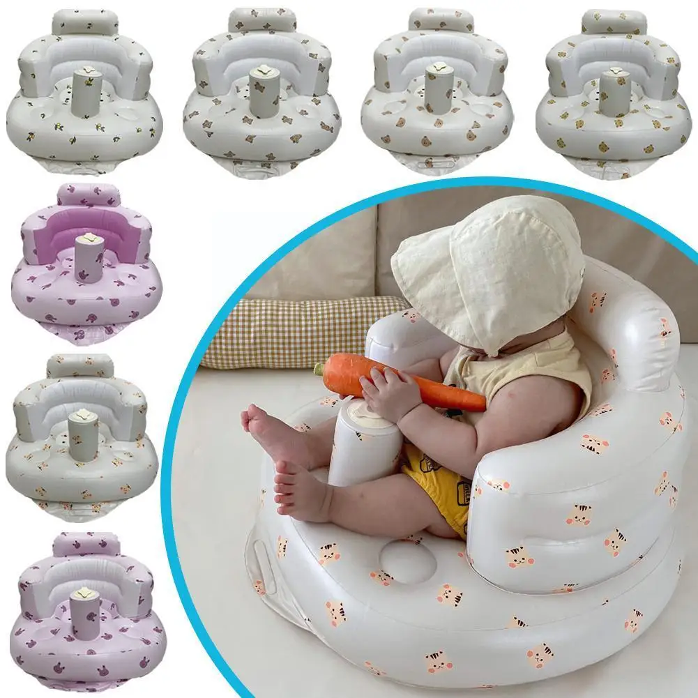 

Pvc Cute Bathroom Baby Sofa Learning To Sit Infant Inflatable Chair Toddler B4a6