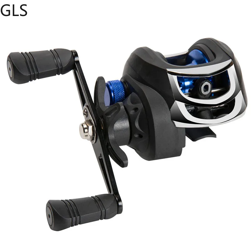2023 New AK200 7.2:1 High Speed Fishing Reel Left Right Hand Baitcasting Reel Brake System 8kg Drag Wheel Bait Casting
