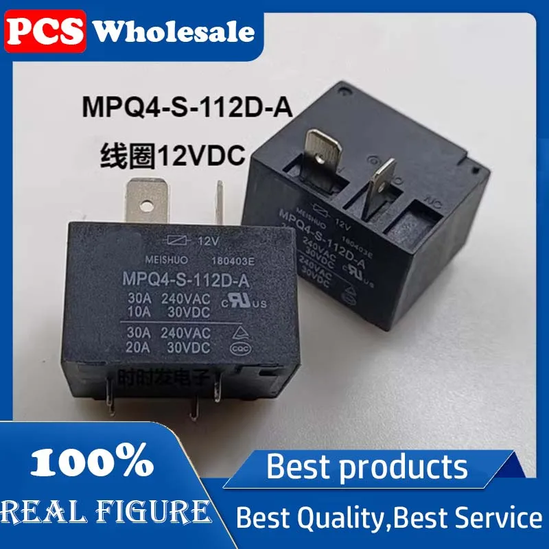 

1PCS MPQ4-S-112D-A Electric Water Heater Air Conditioning Relay 12V 30A 4PIN