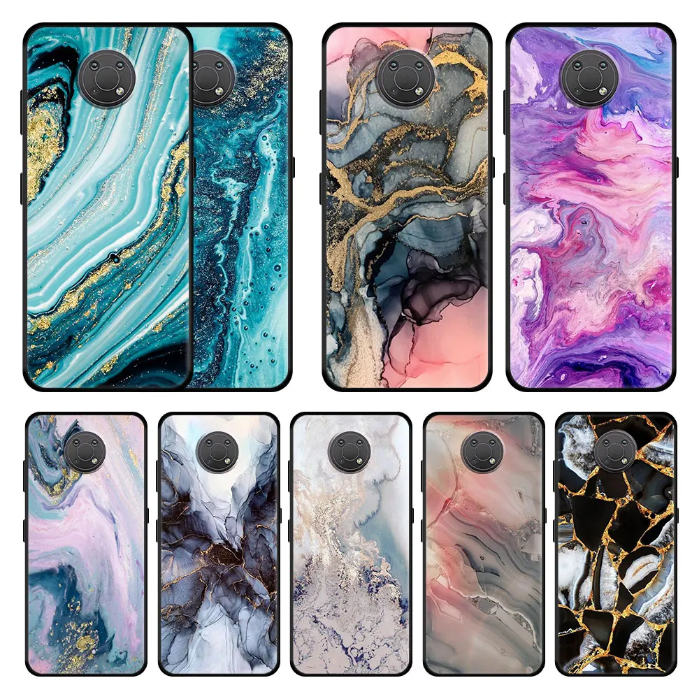 

Colorfull Marble Case Cover for Nokia G10 G20 G11 G21 G50 5.4 7.2 C20 C21 C30 X20 XR20 X10 3.4 Capinha Bag Matte Back Fashion