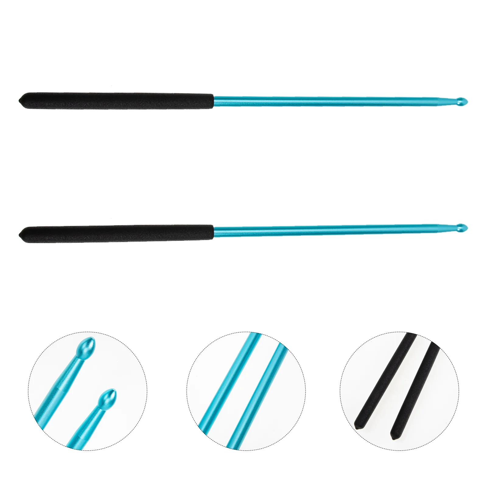 

1 Pair Percussion Instrument Sticks Alloy Jazz Drum Sticks Band Use 5A Drumsticks