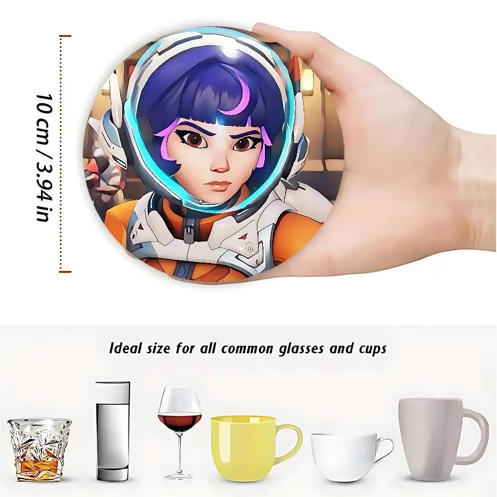 Фото Деревянные подставки под кружки Game O-Overwatchs-S Juno, круглые, 10 см, для косплея, подарки для фанатов и друзей №3