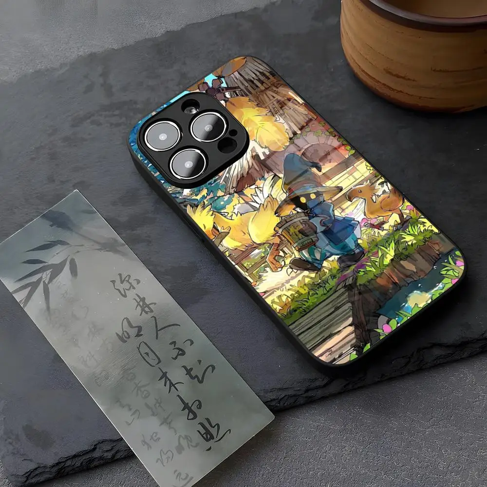 Фото Чехол для телефона Final Fantasy Anime из закаленного стекла для IPhone 13 17 14 16 12 15 11 Pro XS Max Plus Mini X XR SE2020 Coque №5