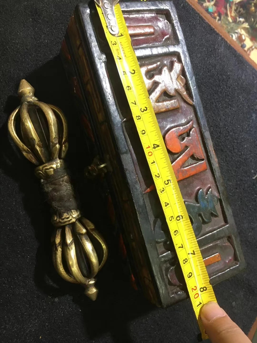1Pcs/Lot Tibetan Buddhist supplies copper rituals Vajra with original wooden special boxes antique and old items collections