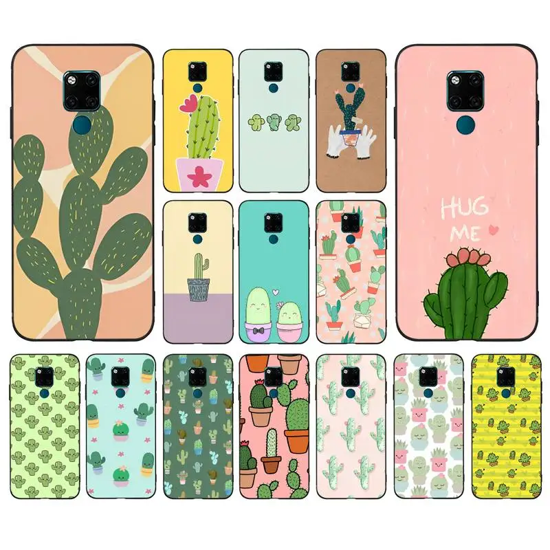 

Cute Cactus Phone Case for Huawei Mate 20 10 9 40 30 lite pro X Nova 2 3i 7se