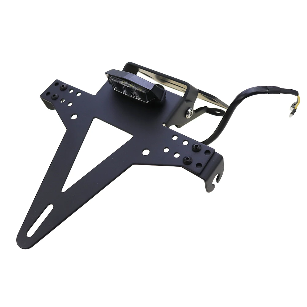 

Universal Motorcycle Motorbikes Adjustable Angle LED License Number Plate Frame Holder Bracket For Street Bike Pit Dirt Bikes