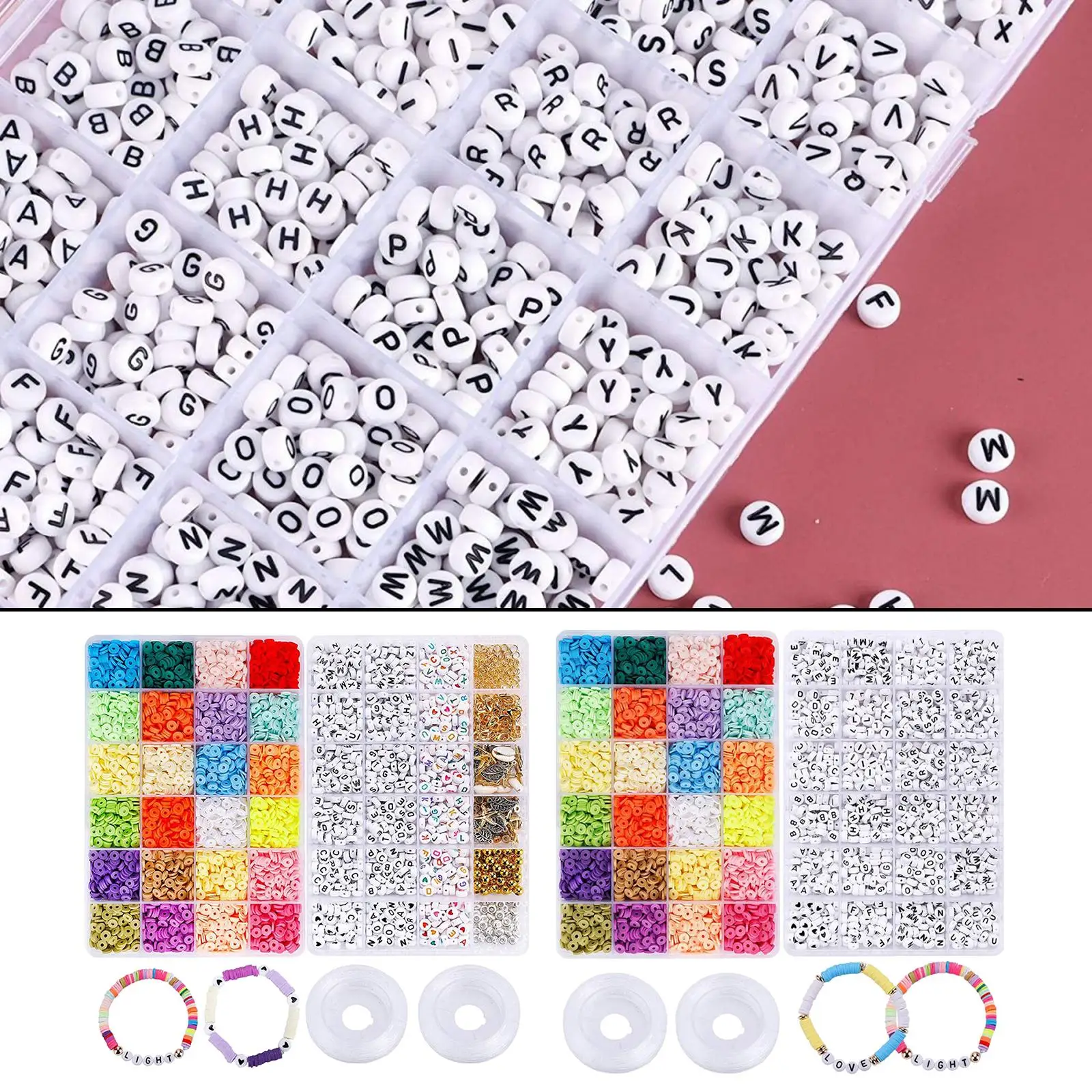 1 комплект глиняных бусин 6 цветов глиняные бусины-разделители с комплектом