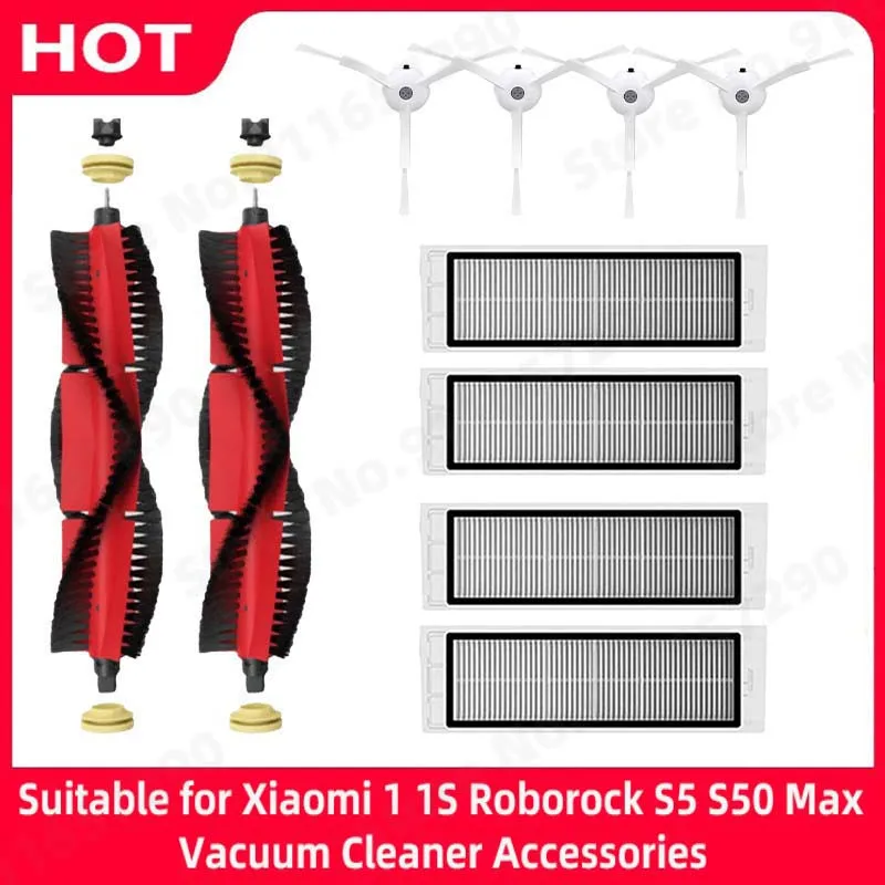 

Hepa Filter Main Side Brush For Xiaomi Mijia Mi 1 1S Roborock S5 S50 Max Robot Vacuum Cleaner Accessories