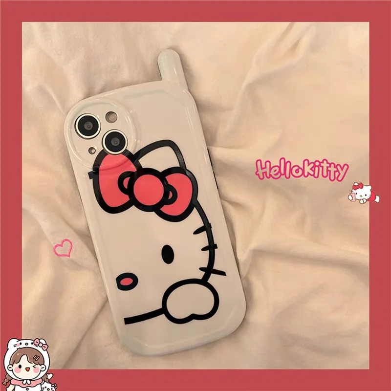 

Kawaii Cartoon Hello Kitty Phone Case for iPhone 13 12 7 8P X XR XS Max 11 12pro 13pro Max 12 Pro Max Women Phone Cover