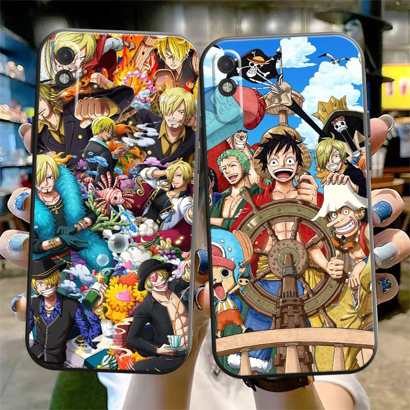 

Japan Anime One Piece Phone Case For Xiaomi Redmi 7 7A 8 8A 9 9i 9AT 9T 9A 9C Note 7 8 2021 8T 8 Pro Black Silicone Cover Funda