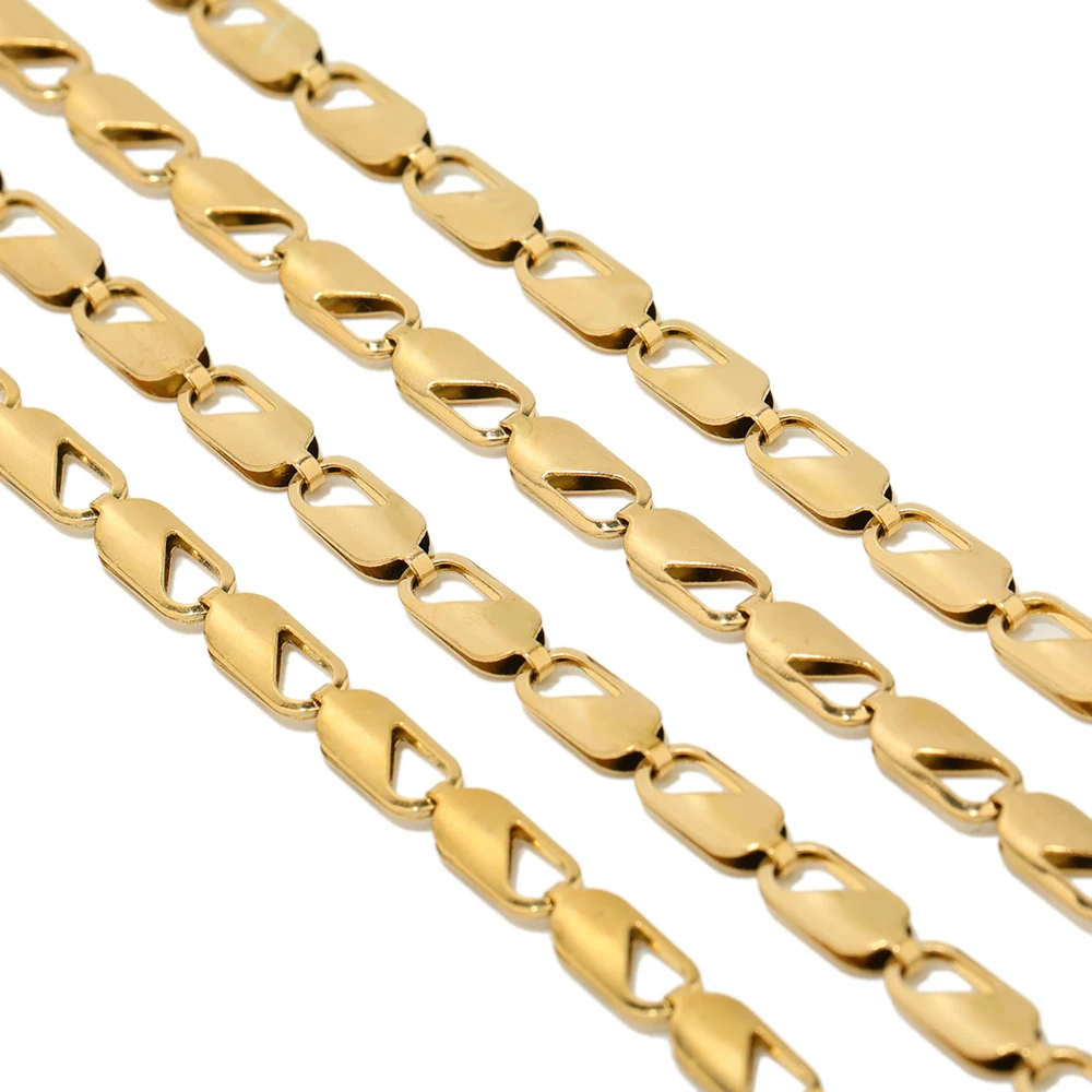 

Овальные ломтики из нержавеющей стали, 1 метр