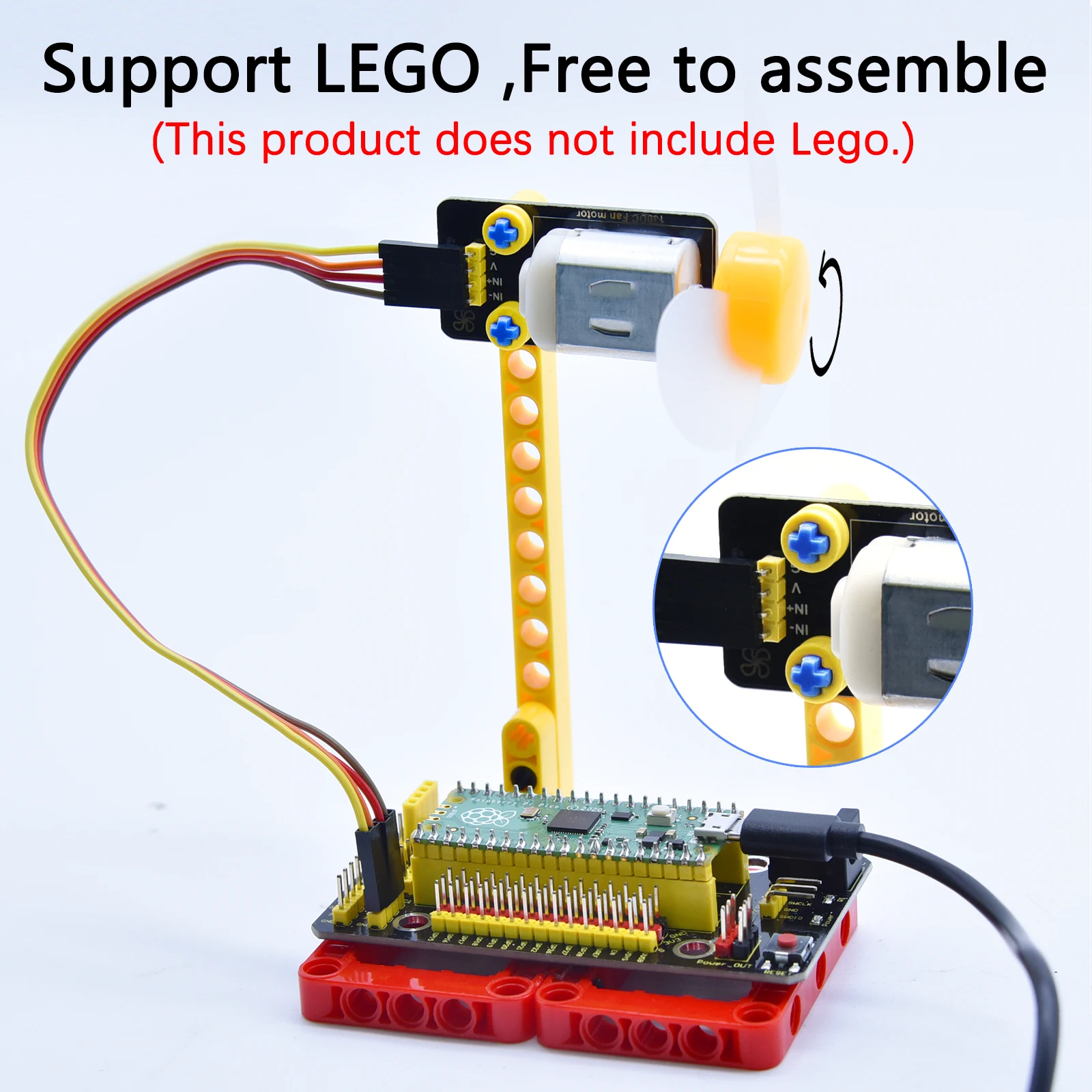 Keyestudio Raspberry Pi Pico 37 in 1 Sensor Kit STEM Programming Kit For Raspberry Pi Pico +55 Projects+Compatible Lego Blocks enlarge