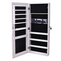 newest storage cabinet 4 layer 3 storage boxes with mirror wall mount storage organizer