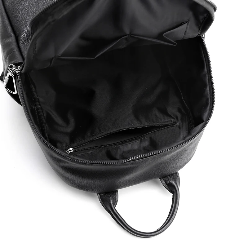 Классический женский рюкзак из искусственной кожи для повседневного использования и шопинга с множеством карманов, черного цвета, рюкзаки для женщин 2022 года моды.