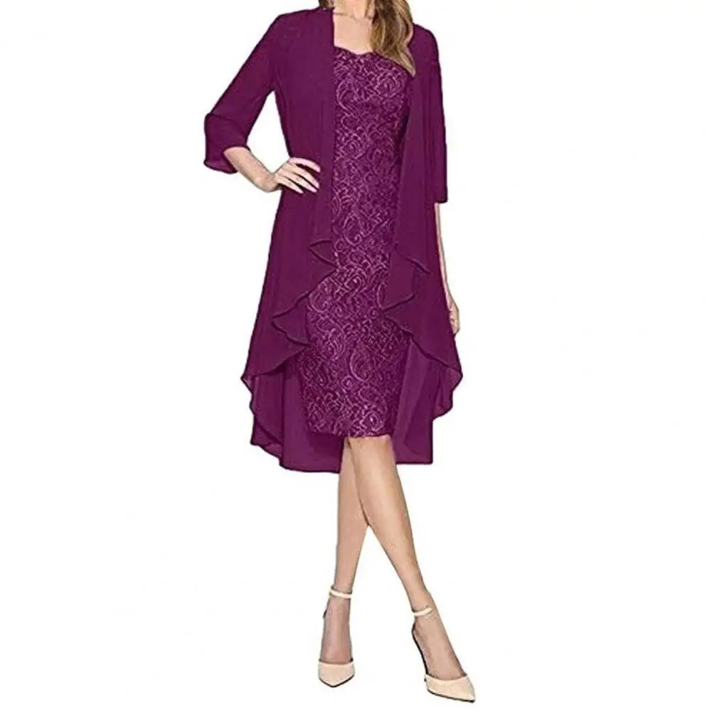 

summer outfits for women 2023 Fashion Lace Two Piece Dresses For Women Elegant Gowns Party Evening Dresses conjuntos para vestir