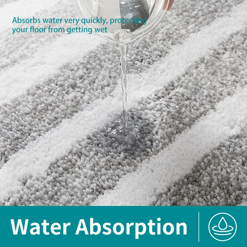 modern anti slip bath mat fashion striped floor mat water absorption bathroom entrance door mat bedroom kitchen hallway doormat free global shipping