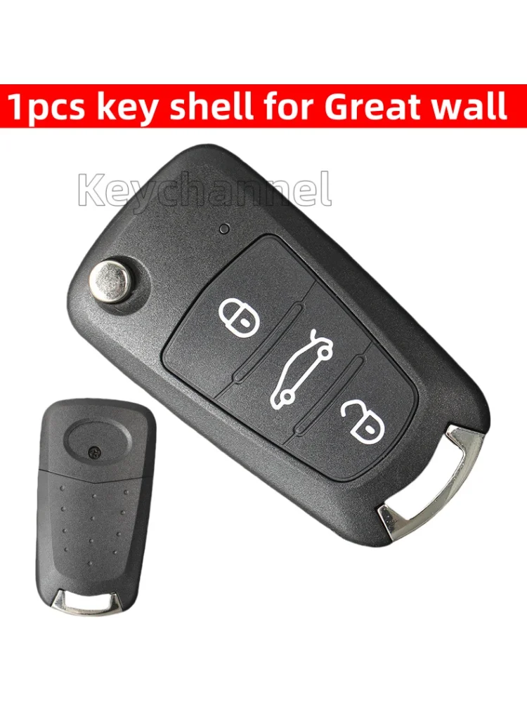 

Keystar 1 шт. 3-кнопочный автомобильный откидной ключ с дистанционным управлением для Great Wall C30 Wingle Steed 5 Haval Hover H5 с чехлом для автомобильного ключа TOY40 Blade
