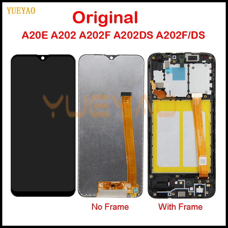 Дисплей для Samsung Galaxy A20e/A202/A202F/A202DS сенсорный экран с дигитайзером в сборе A202 A202F/DS