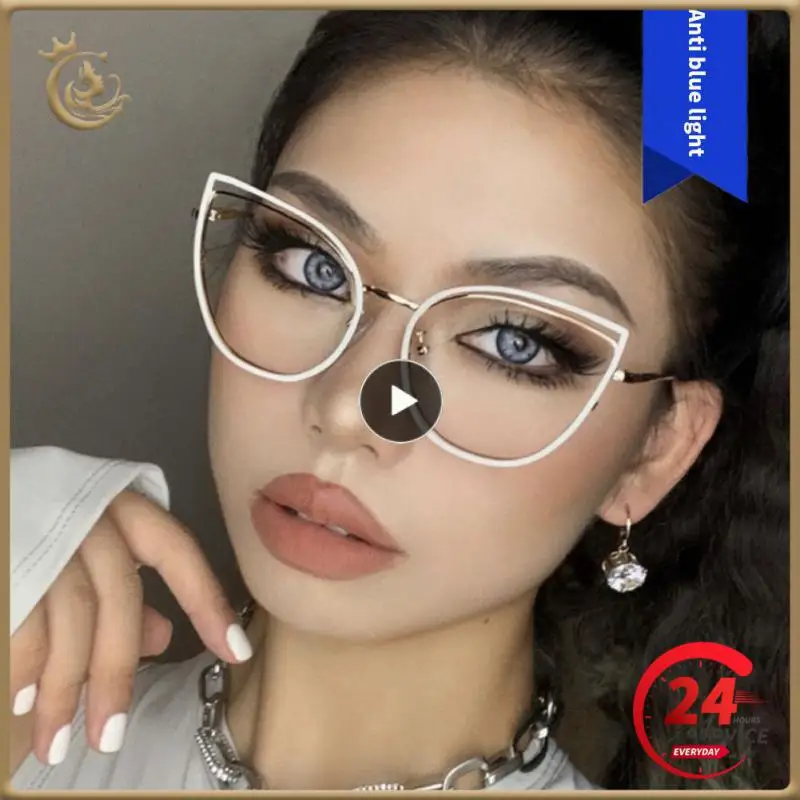 

Очки для чтения с металлической оправой, защита для глаз, модные повседневные аксессуары для защиты глаз, цвет голубой