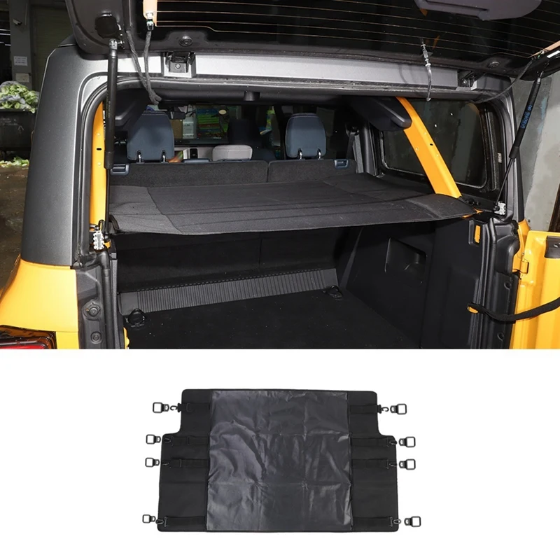 

1 Pcs Trunk Curtain Cover Car Rear Trunk Curtain Cover Storage Bag For 2021 2022 4 Door Accessories Parts Kits Black