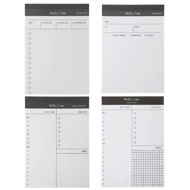 

Sticky Notes 50 Sheers DIY Planner Memo Notes Notepad Desk Agenda Gift School Of