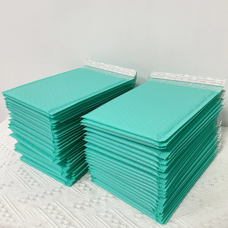 

New 100pcs Green Bubble Mailer Bubble Padded Mailing Envelopes Mailer Poly for Packaging Self Seal Shipping Bag Bubble Padding