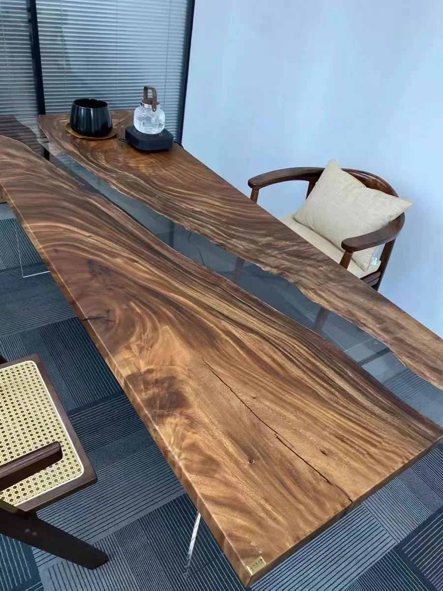 Чай из смолы эпоксидная смола прозрачный кристалл речный стол большая доска клей