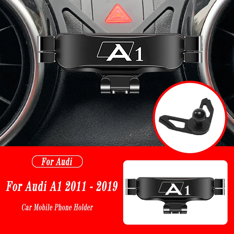Автомобильный держатель для мобильного телефона для Audi A1 Sportback 8XA 8XF 2011-2019 Крепления на вентиляционное отверстие Подставка GPS Гравитационная навигация Кронштейн Аксессуары