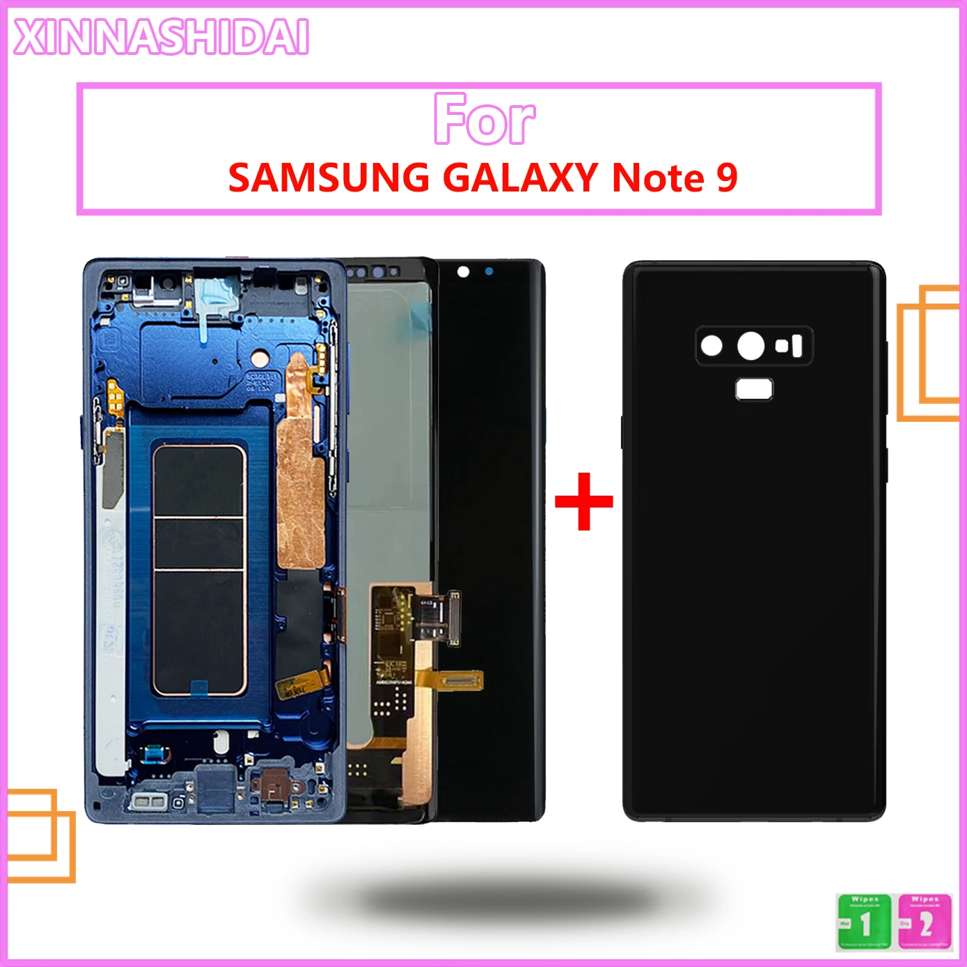 

LCD Display For Samsung Galaxy Note 9 N960 N960F Touch Screen Digitizer N960F/DS SM-N960U N960N GN960W Replacement+Back Cover